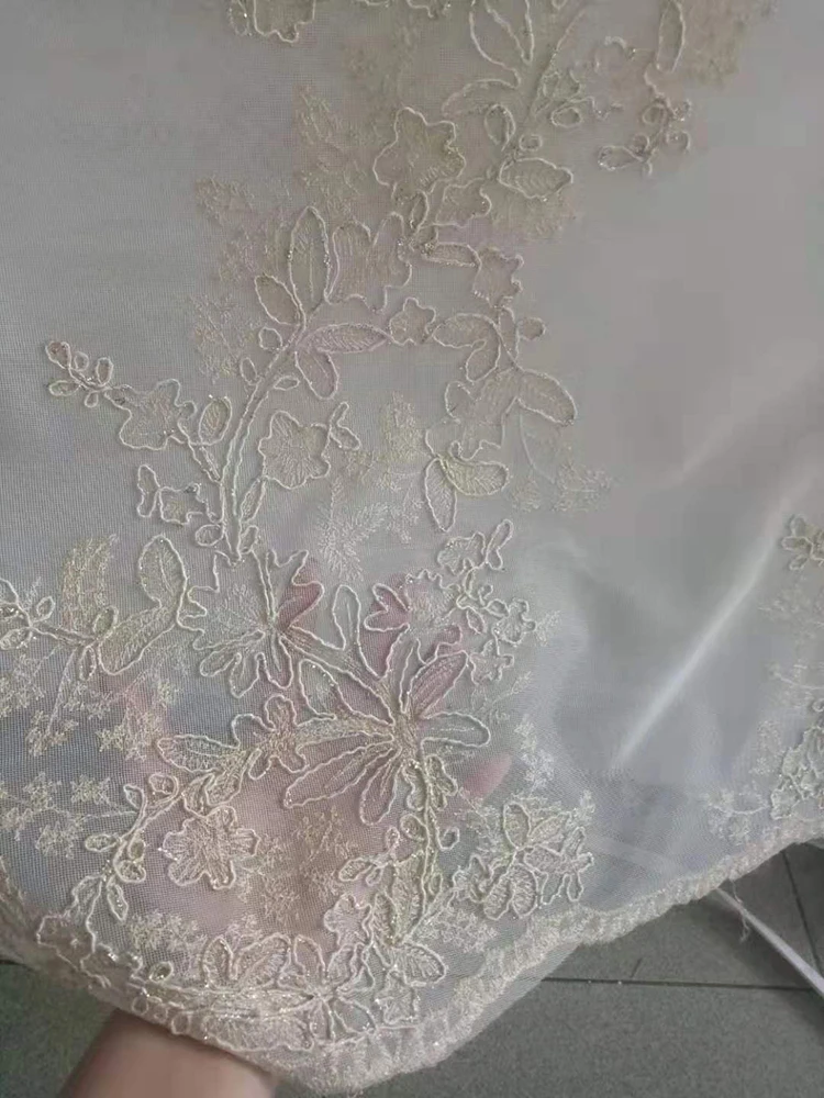 

Luxury Yarn Embroidered 3D Screens Princess Tulle Curtains for Bedroom Romantic Sheer Children's Room Window Decoration