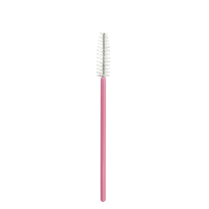 50pcs pink white 1/50 шт одноразовые нейлоновые палочки для туши для ресниц синие золотистые синие ручки кисти для ресниц кисти для макияжа Инструменты для наращивания ресниц - Handle Color: 50pcs pink white