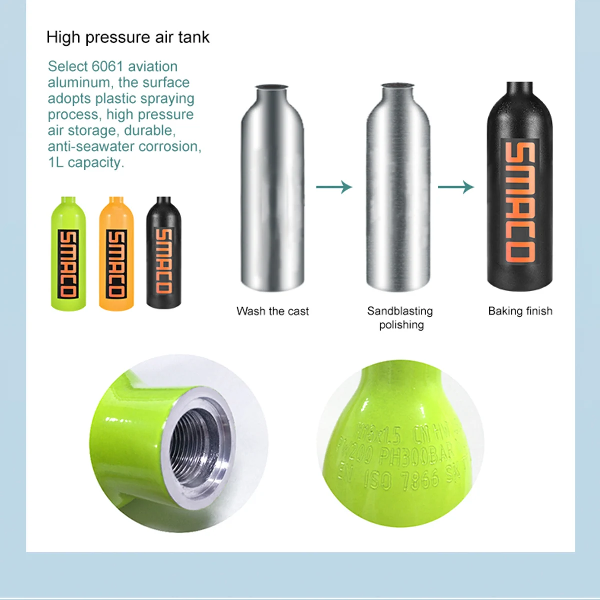 Мини-резервуар для подводного плавания S400 Plus Сменное Оборудование Для