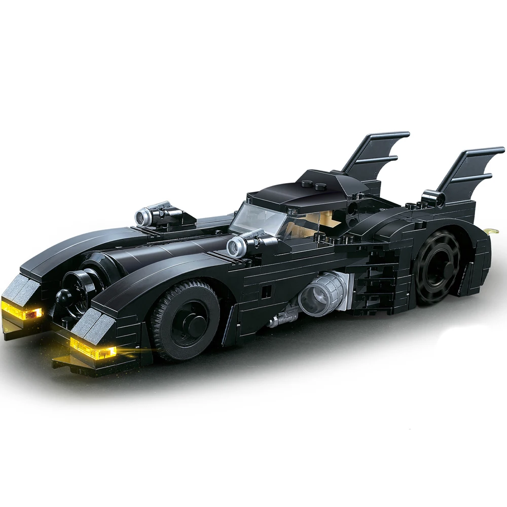 Летучая мышь, колесная летучая мышь, ограниченная серия, Супергерой, автомобильное оружие, строительные блоки, наборы, классические модели кирпичей, игрушки