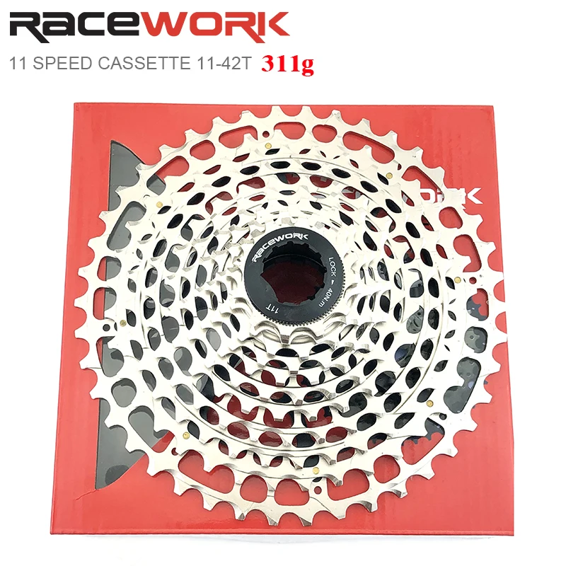

RACEWORK M8000 11 скоростная кассета 11-40T Сверхлегкая MTB горный велосипедный маховик 323g для системы Shimano HG