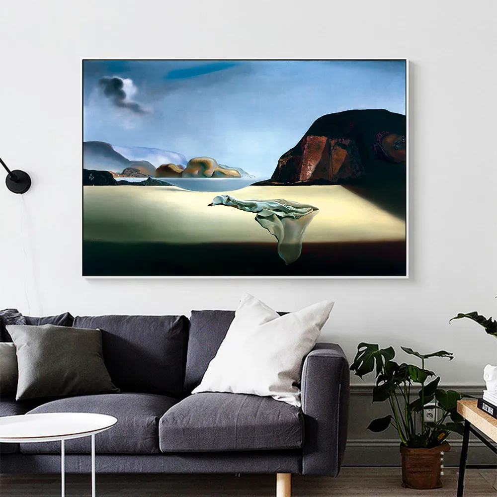 Художественный Сальвадор Дали прозрачная Имитация фольги картины на холсте