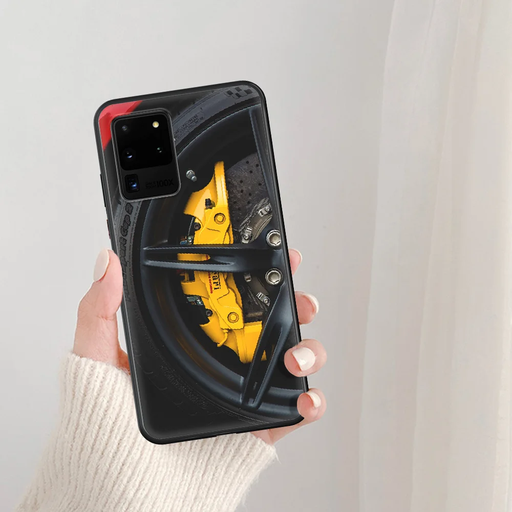 

Motorsport Amge Tire Car Phone Case For Samsung Galaxy Note S 8 9 10 20 Plus E Lite Uitra black Etui 3D Prime Painting Hoesjes