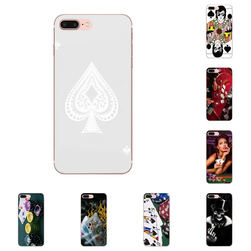Чехол для телефона Poker Casino Pattern Hard для Samsung Galaxy Note 5 8 9 S3 S4 S5 S6 S7 S8 S9 S10 5G mini Edge Plus Lite.