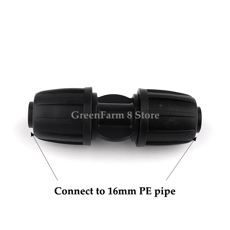 2~50pcs 16PE Pipe Couping Straight Connector Greenhouse Micro Irrigation System Watering Tube Fittings | Дом и сад
