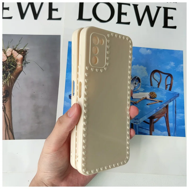 

for Samsung A03S 4G 5G Love photo frame Straight edge soft case