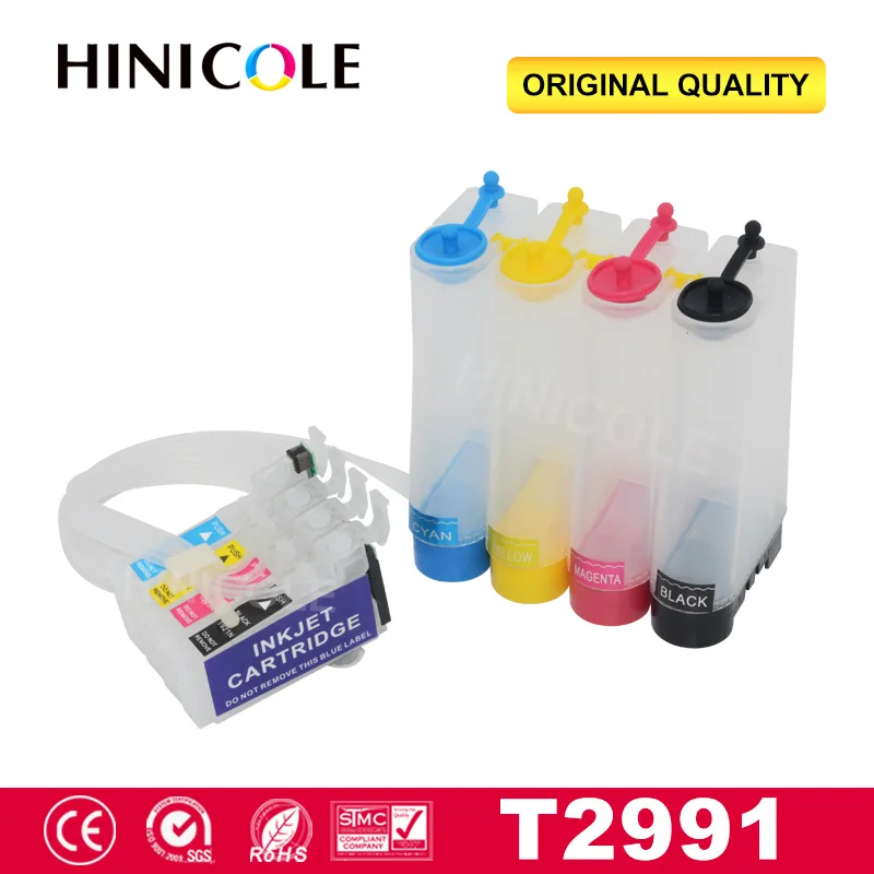 

Hinicole Continuous Ink System For Epson T2991 T2992 T2993 T2994 Expression Home XP-235 332 335 432 435 Printer