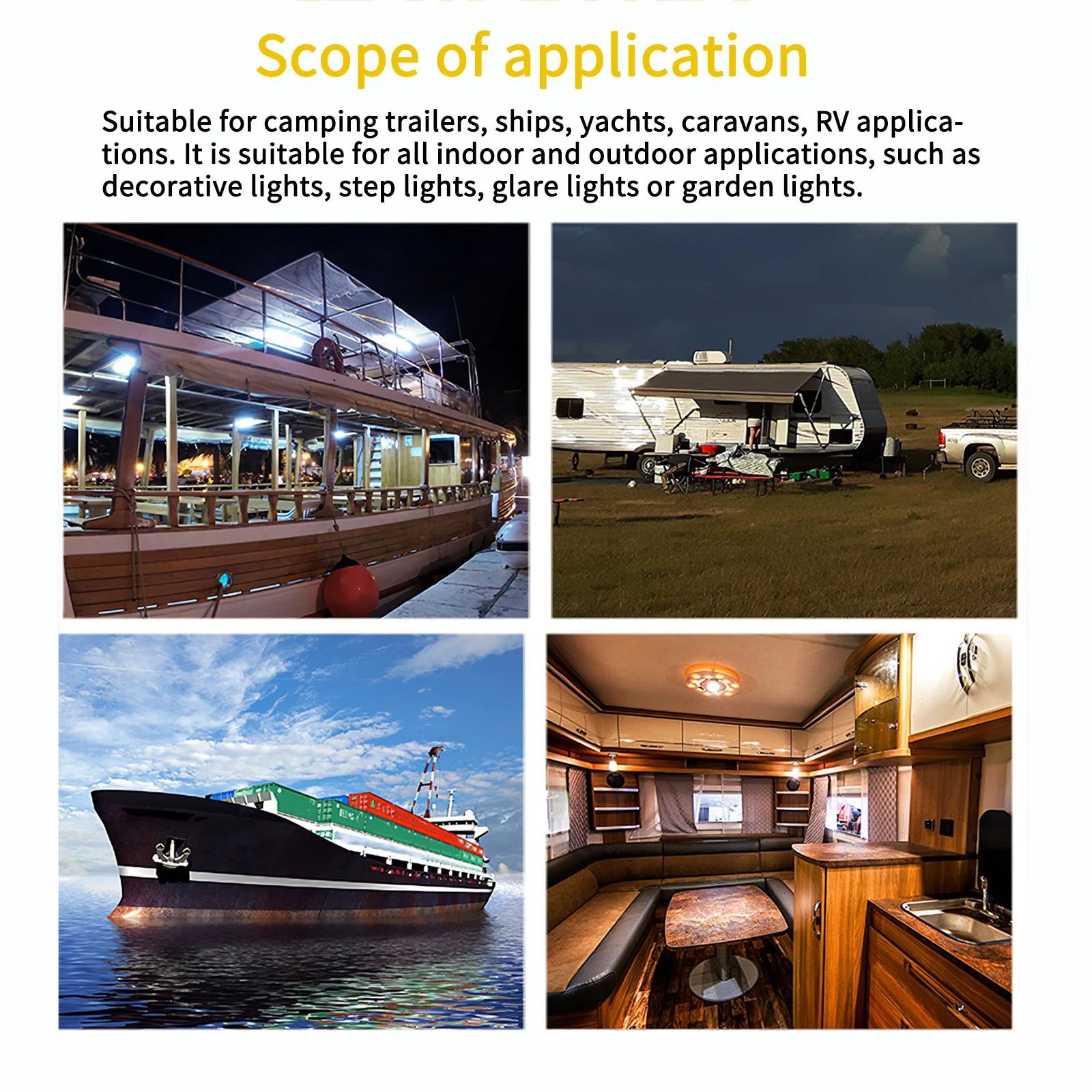 

Navigation Anchor 360 All Around LED Light White Marine Boat Pontoon 4000-4500K Visibility Fold Down Stern Signal Warning Lamp