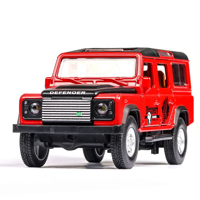 

1/32 DEFENDER Simulation Toy Car Model Alloy acousto-optic Children Toys Genuine License Collection Military Off-Road Vehicle