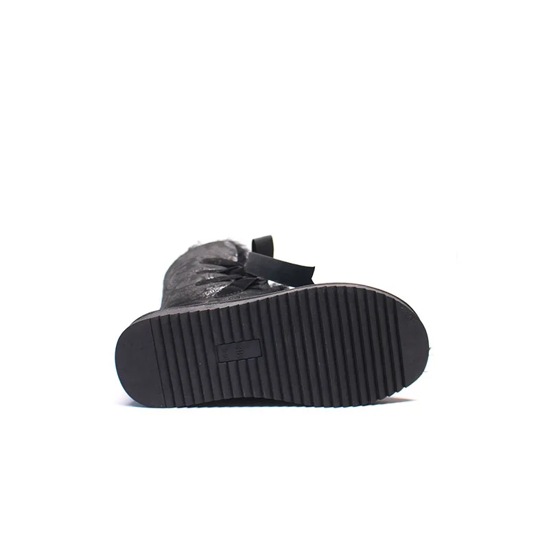 Хит продаж модные женские сапоги на натуральном меху зимние из натуральной