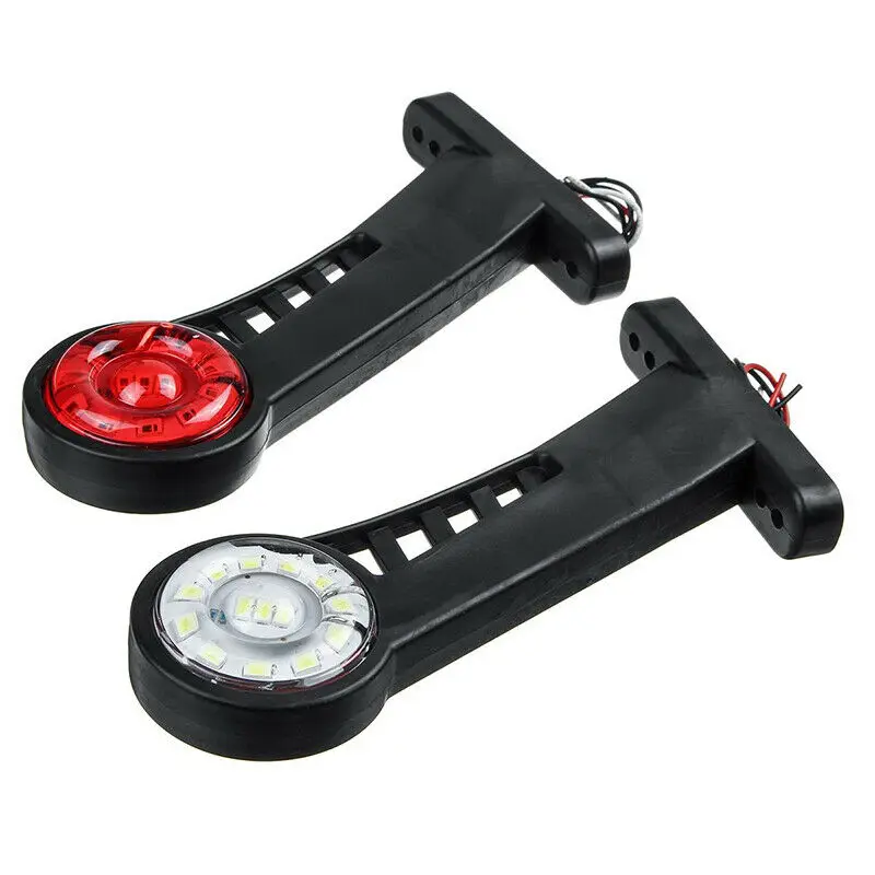 

High Quality 2PCS 24V Car Turn Signal Lights LED Side Marker Tail Lamp Indicator