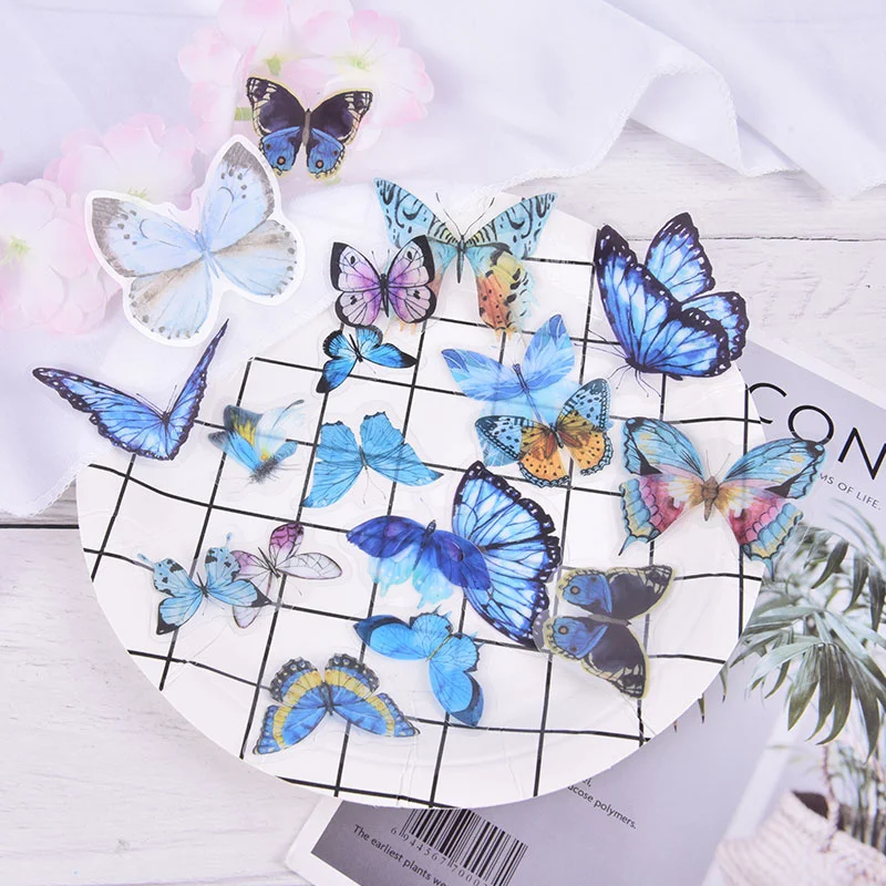 

40pcs 3D Crystal Butterfly Wall Stickers Creative Butterflies with Diamond Home Decor Kids Room Decoration Art Wall Decals