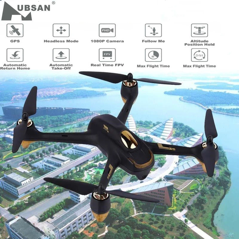 Квадрокоптер Hubsan H501S H501SS X4 Pro 5 8 ГГц FPV HD-камера GPS RTF | Игрушки и хобби