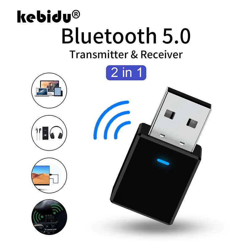 Bluetooth 5 0 приемник передатчик 2 в 1 Мини стерео AUX RCA USB 3 мм разъем аудио для ТВ ПК