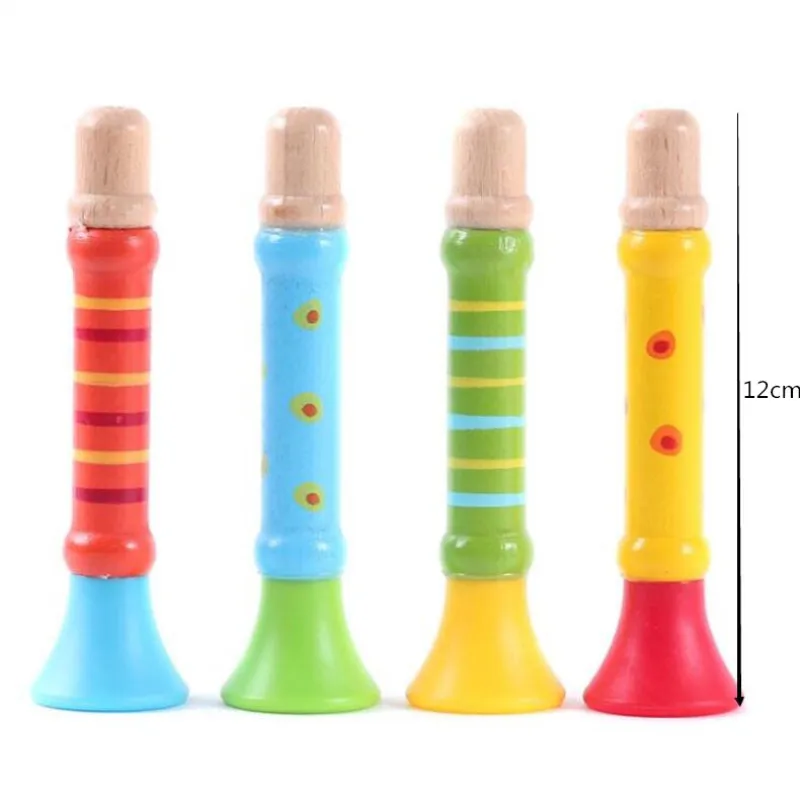 

1PCS Plastic Trumpet Musical Instruments for Children Baby Kids Education Toys Small Music Trumpet Hooter Baby Toy wooden toys