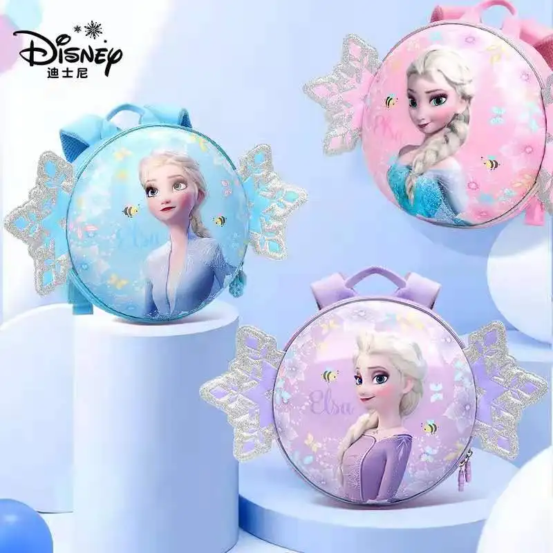 

Школьные ранцы Disney «Холодное сердце» для девочек, рюкзак на плечо для студентов детского сада, Эльзы и Анны, вместительные детские подарки н...