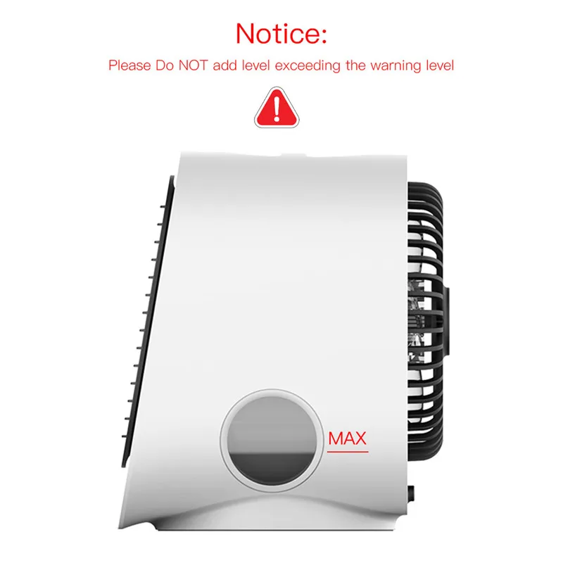 

300Ml Usb Portable Air Cooler Fan Air Conditioner Desktop Air Cooling Fan Humidifier Purifier 7 Night Lights for Office Bedroom