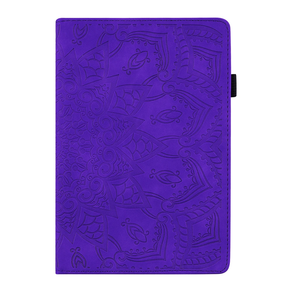 Purple Чехол для планшета в стиле ретро для, ipad 10,2, чехол из искусственной кожи s, смарт-чехол, авто спящий стенд, функция поддержки, тисненый узор - Цвет: Purple