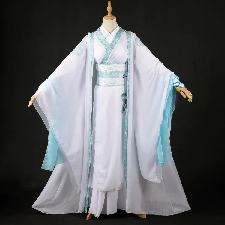 Lan Wangji Косплей большой мастер демонического культа Костюм взрослый Ver. Mo Dao Zu Shi