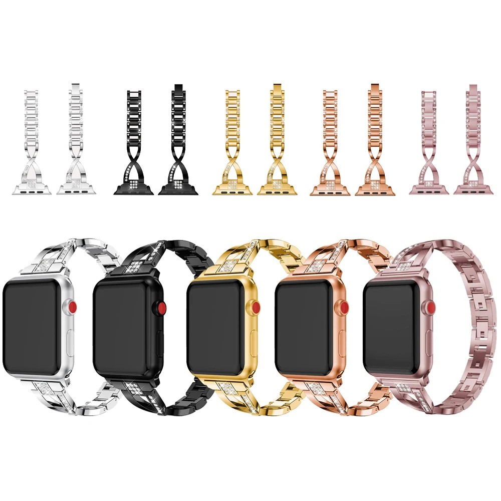 Для браслета часов 40 мм 44 38 42 для женских браслетов iWatch series 5 4 3 2 1 браслет из