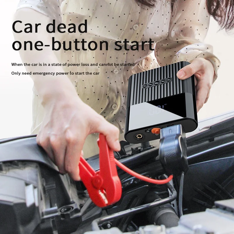 

Car Electric Tire Pump Motorcycle Bicycle Wireless Inflator USB Rechargeable 8800mAh With Digital LCD LED Light Air Compressor