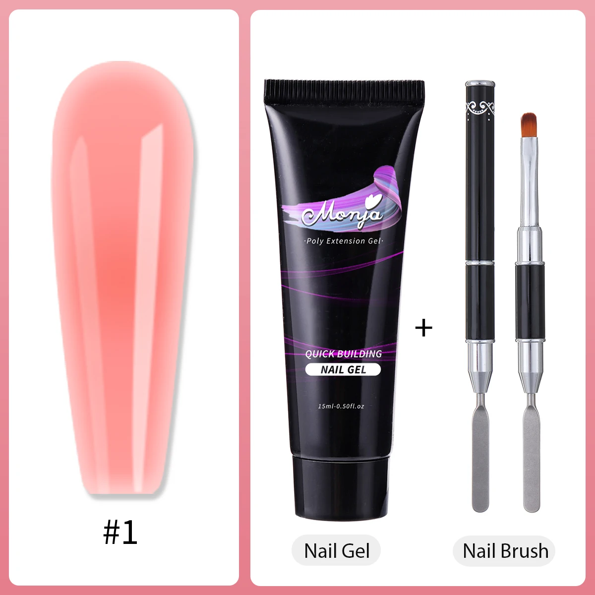 Monja 2 шт./компл. 10 видов стилей кисть для рисования ногтей с двумя концами