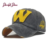 baseball cap in spring w letter embroidered duck tongue cap in summer outdoor sunscreen shade quick selling cap