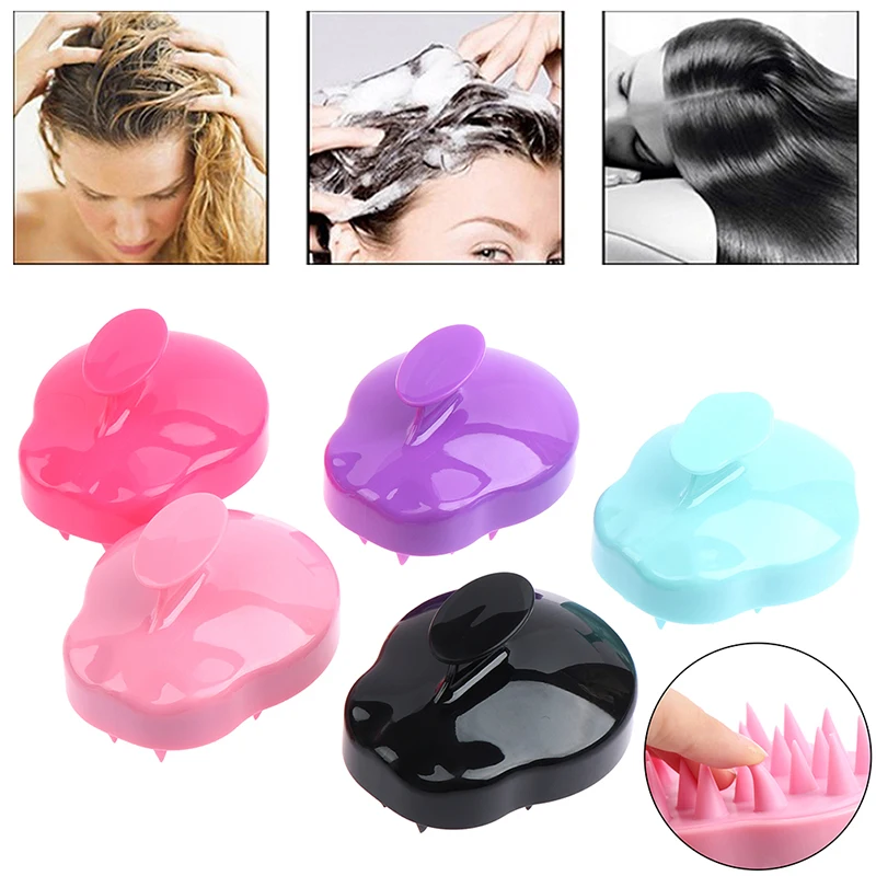 

8styles Comb Handheld Spa Massage Hair Comb Silicone Scalp Shampoo Massage Brush Shower Bath Comb Hairbrush Soft Styling Tool