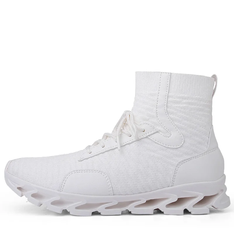 Высокие кроссовки для бега мужские носки спортивные ботинки мужчин уличные