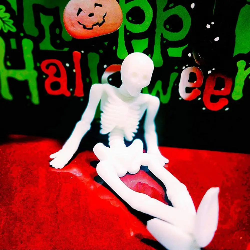 

5 Pcs/Set Skull Doll TPR Skeleton Zombie Toys Elastic Kids Children Toy Stress Relief Anti Model Funny Decoration Squeeze