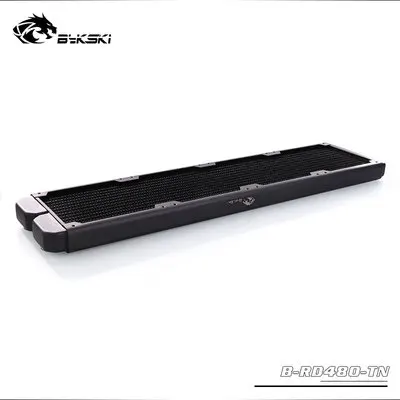 Bykski B-RD140/280/420-TN Медь+ водные магистрали из Желтой меди с радиатор охлаждения 140/280/420 мм черный 28 мм Толщина для 140mm вентилятор - Цвет лезвия: B-RD480-TN