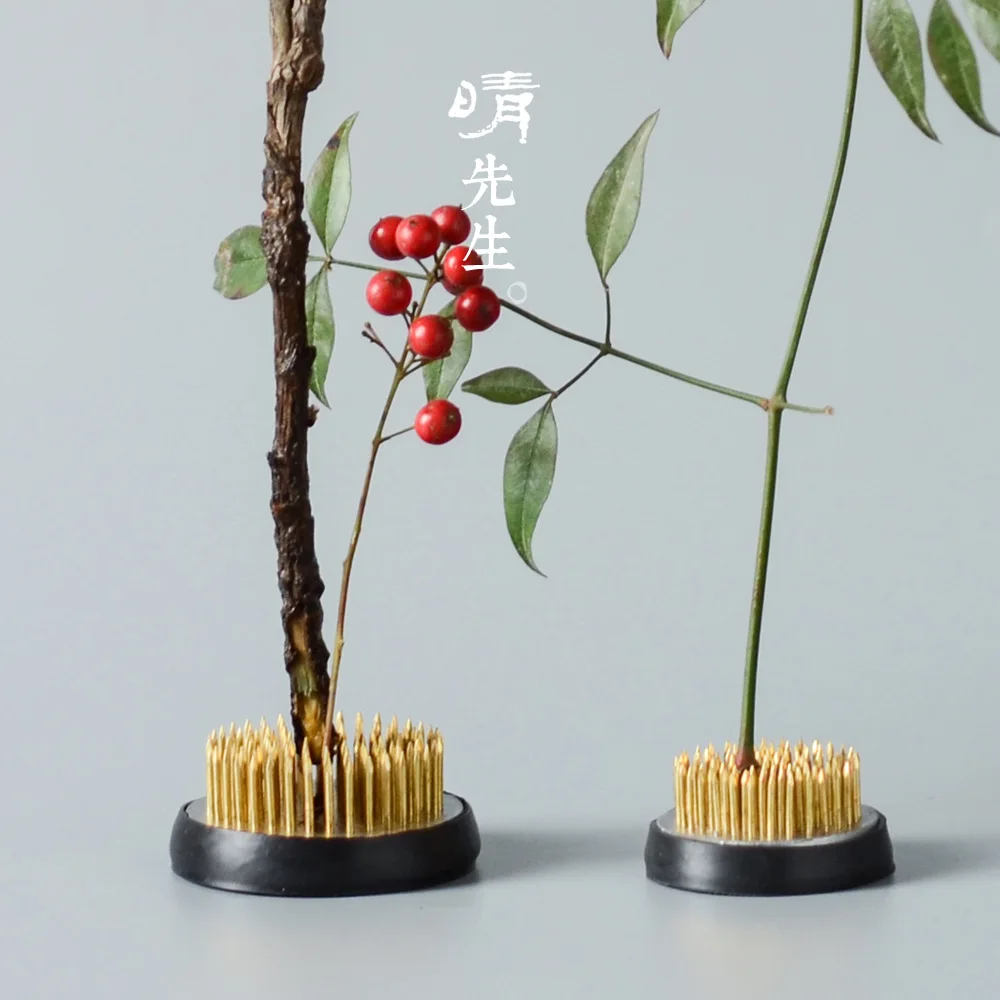 1 шт. Круглый держатель для цветов Ikebana Kenzan фиксирующий инструмент в виде лягушки