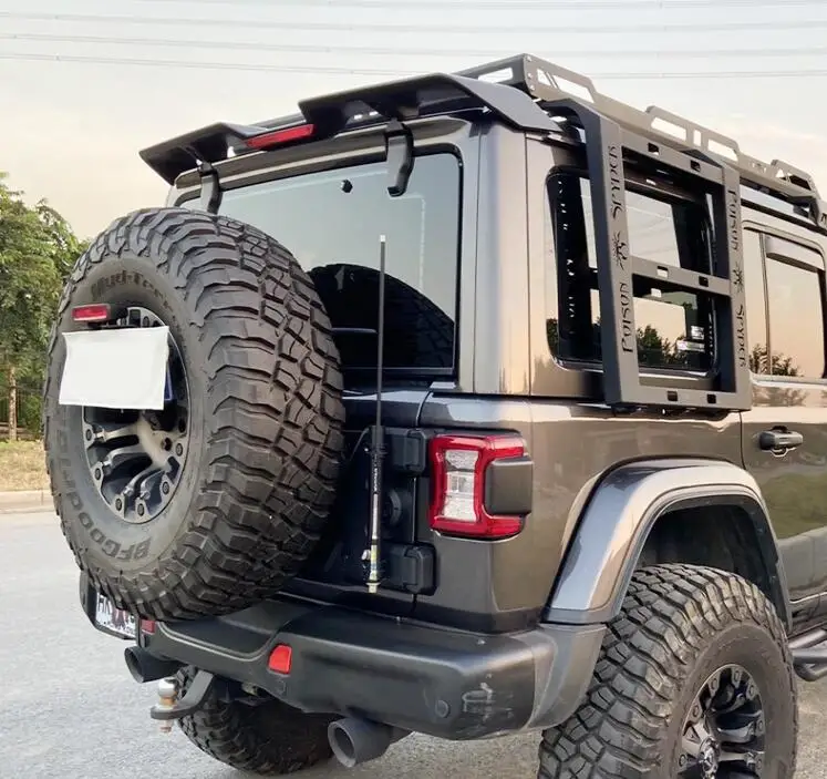 For Jeep Wrangler Spoiler 2008-2021 spoiler ABS Material Car Rear Wing Color A | Автомобили и мотоциклы
