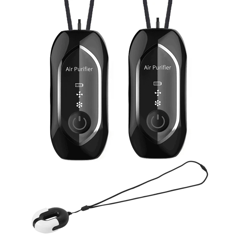 

3 Set Personal Wearable Air Purifier Necklace Mini Portable Air Freshner, 1 Set A & 2 Set B