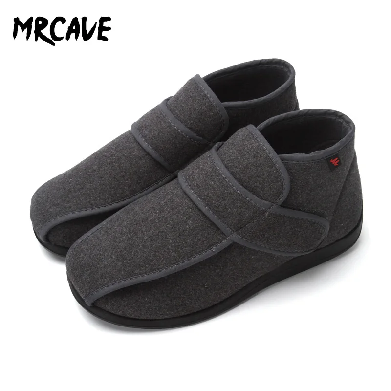 MRCAVE/повседневные ботинки с регулируемым голенищем унисекс подходит для отеков