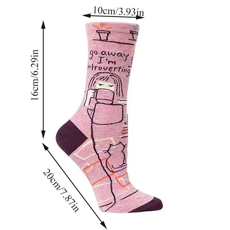 

Harajuku Creative Socks High Quality Hip hop Cotton Sports Sox NEW Print Lovely Personalized Novelty Casual Tide Neutral Socks