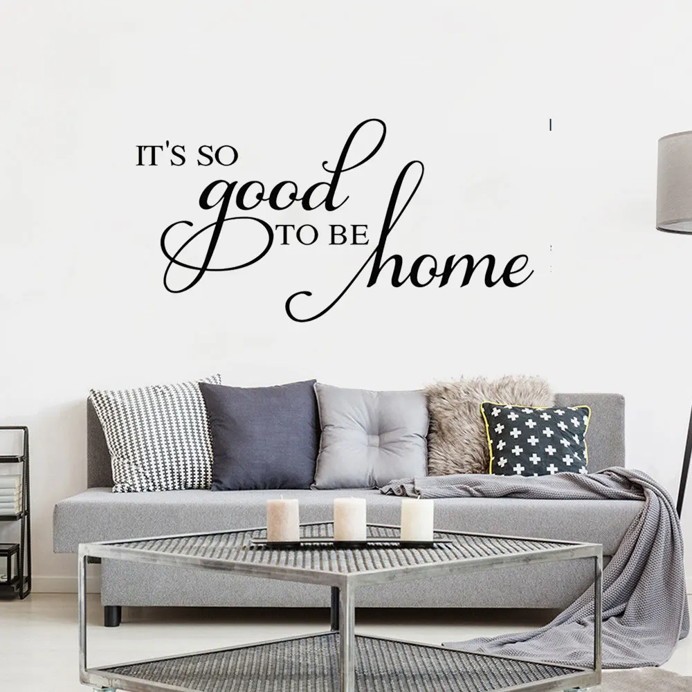 

It's So Good To Be Home Quote Wall Sticker Family Quote Wall Decal DIY Removable Easy Decors Vinyl Wall Art DW6329