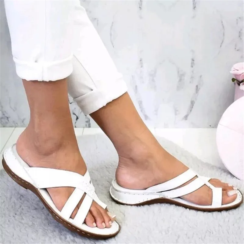 

Women Slippers Summer Slides Beach Sandals Wedges Heels Platform Shoes Solid Color Outside Slippers Flip Flops Big Size 35-43