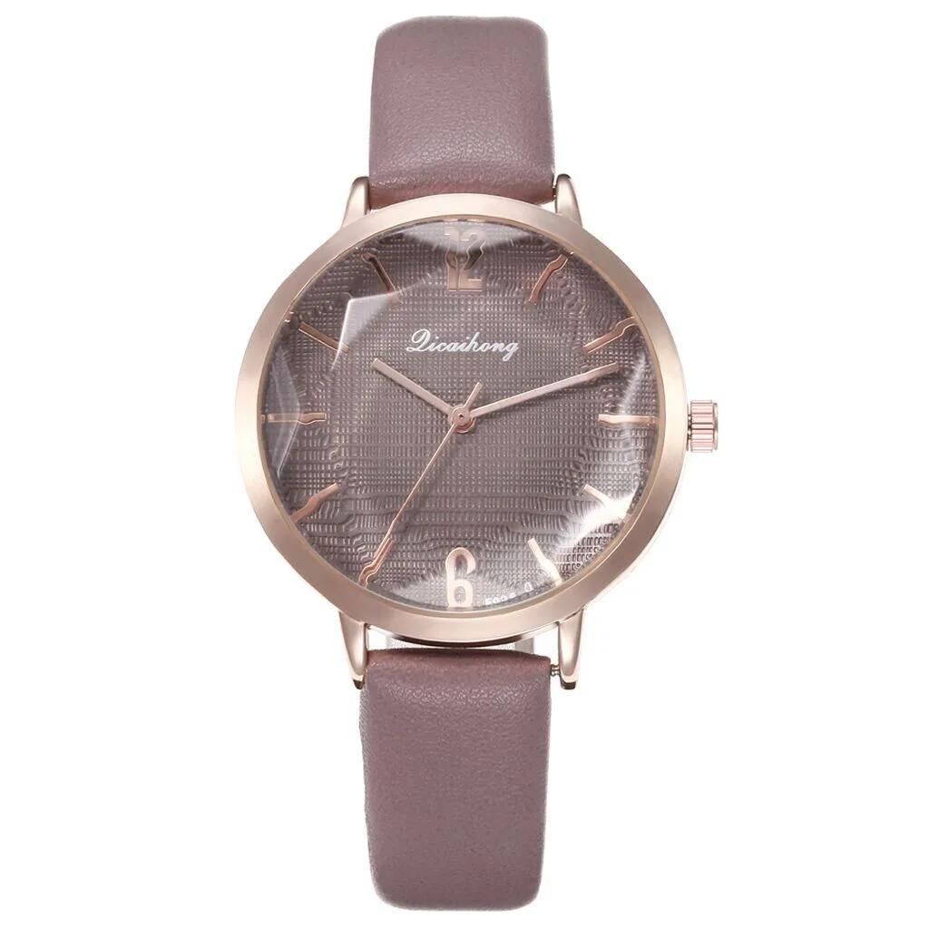 reloj mujer women watches Licaihong Sleek Minimalist Dial Face Glass Belt Ladies Quartz wrist for bayan kol saati | Наручные часы