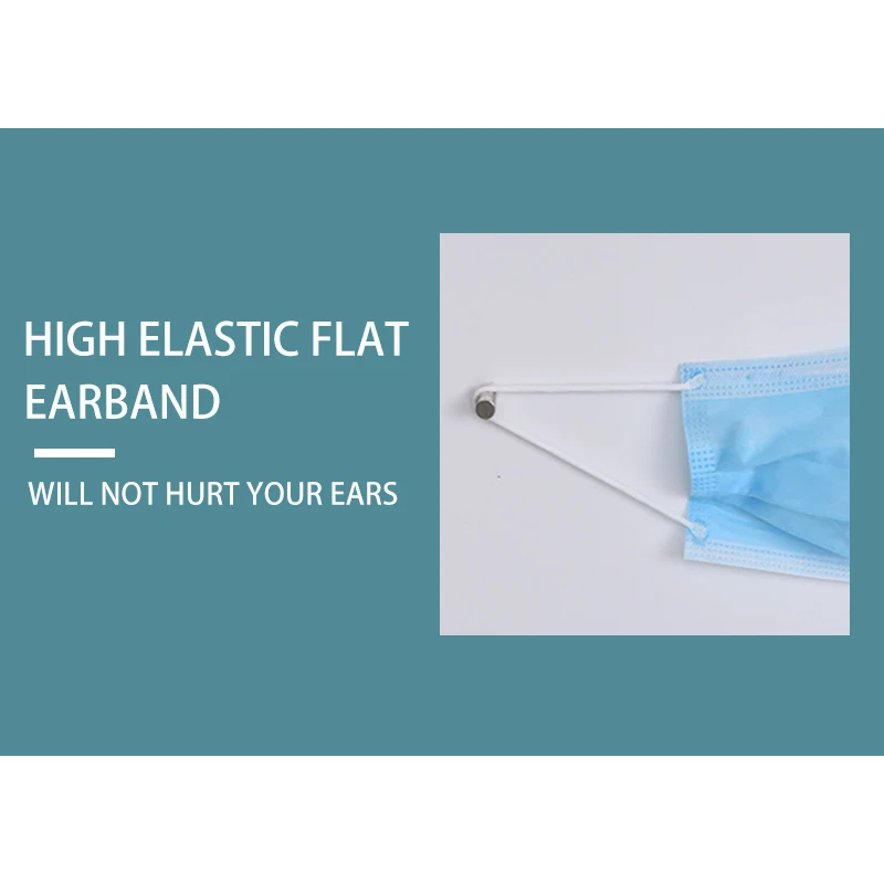 

Blue White Masks 10/50/100pcs 3 Layer Disposable Mask Anti-dust Elastic Mouth Soft Breathable Adult Face Mask 24Dropshipping