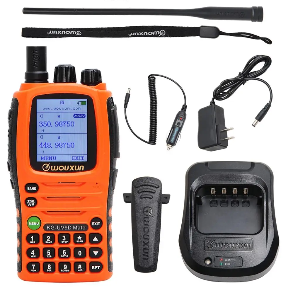 Wouxun KG-UV9D Mate 10W Powerful 3200mAh 7bands AirBand Cross band Repeater Walkie Talkie Upgrade Plus Ham Two Way Radio | Мобильные