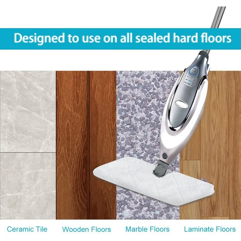 

6 Pack Steam Pocket Mop Pads Compatible Replacement Mop Pads for Shark Euro Pro S3501 S3601 S3901,Steam Mop Cloth Cover