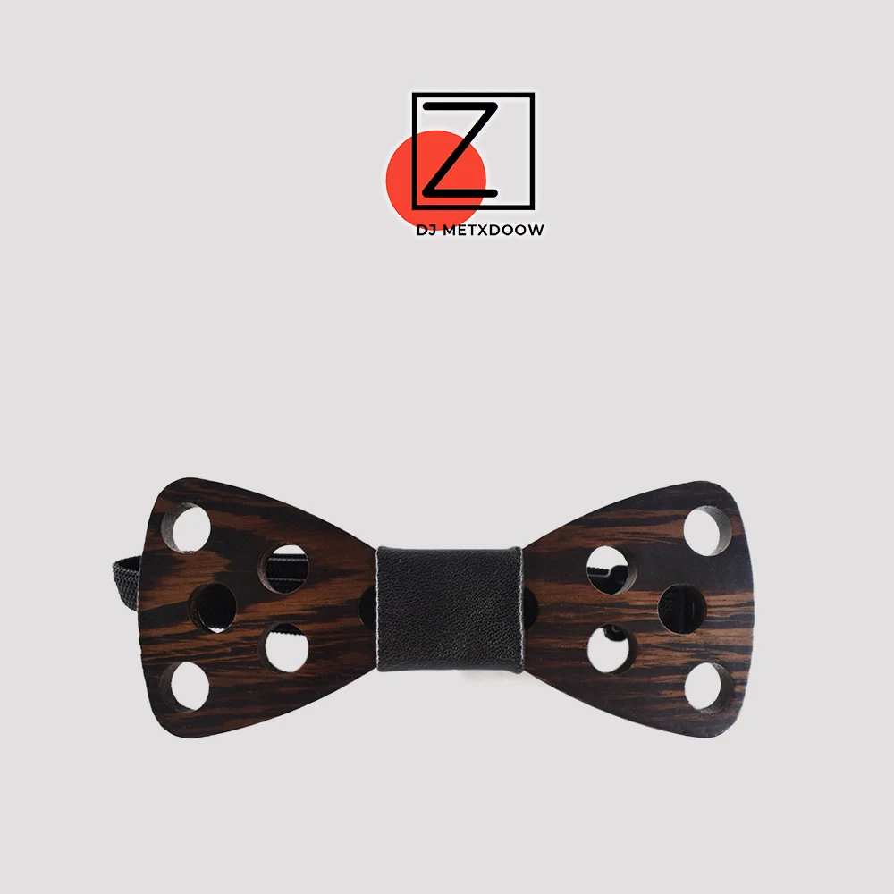 Мужской деревянный галстук-бабочка с 5 отверстиями | Аксессуары для одежды