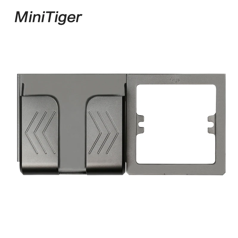 Minitiger серая настенная розетка держатель для телефона Аксессуары для смартфона подставка поддержка для мобильного телефона один/два телефона держатель - Цвет: Gray-1