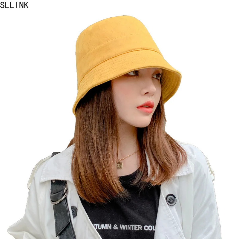 

Hat Women's Autumn and Winter New Korean Style Simple Fashion Solid Color Fisherman Outdoor Sunshade Leisure bonnets