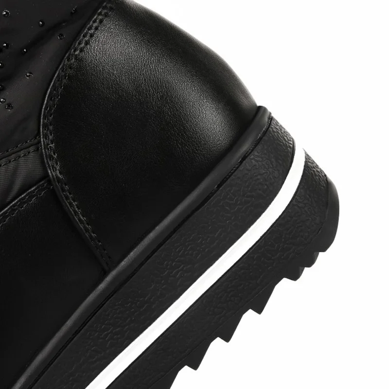 Сапоги до середины икры женские зимние сапоги хлопковые меховые женская обувь из