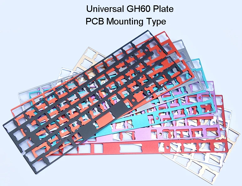 GH60 DIY Матовый Акриловый чехол с ЧПУ корпус с ЧПУ пластины PCBA стабилизаторы для 60% мини механическая клавиатура