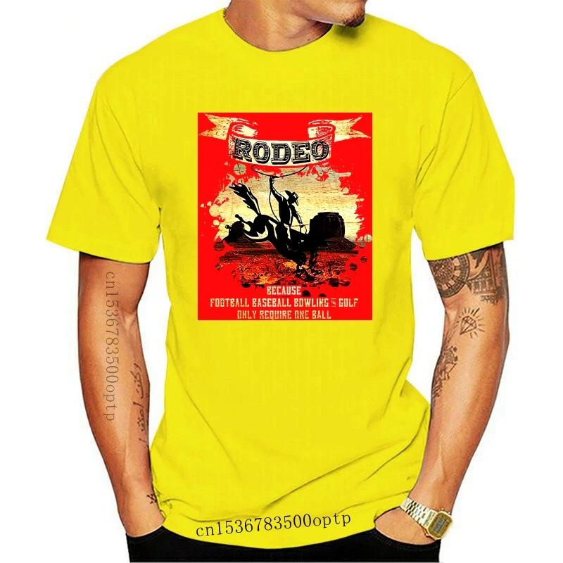 

New 2021 2021 Summer Casual Tee Shirt Rodeo T-Shirt for Men and Women