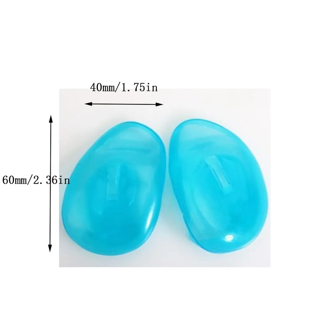 

Silicone Hair Dryed Ear Cover 2PCS Ear Protector Cover Travel Hair Color Showers Water Shampoo Perm Dye Shield
