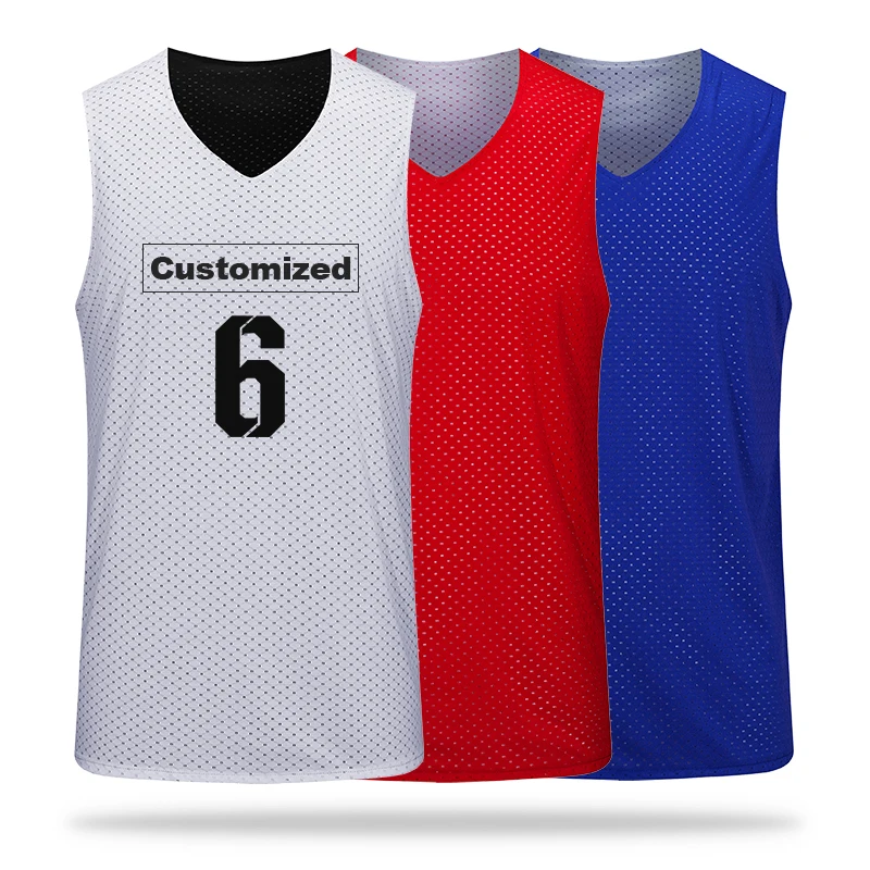 VTOP мужские и женские двухсторонние спортивные майки баскетбольные без рукавов с